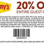 20 Off Dennys Coupons Promo Codes June 2018 Dennys