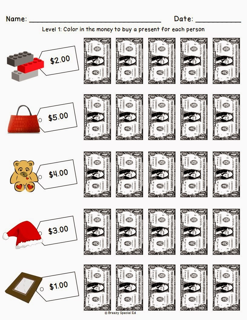 Christmas Holiday Shopping Worksheets For FREE Breezy 