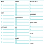 Customisable Grocery Shopping List A Free Printable