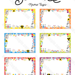 Free Printable Science Name Tags The Template Can Also Be