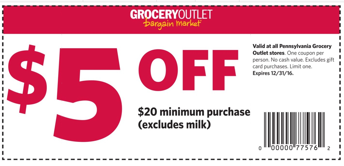 Grocery Outlet 5 Off 20 Coupon SHIP SAVES