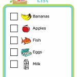 Grocery Shopping List With Pictures For Kids The Trip Clip