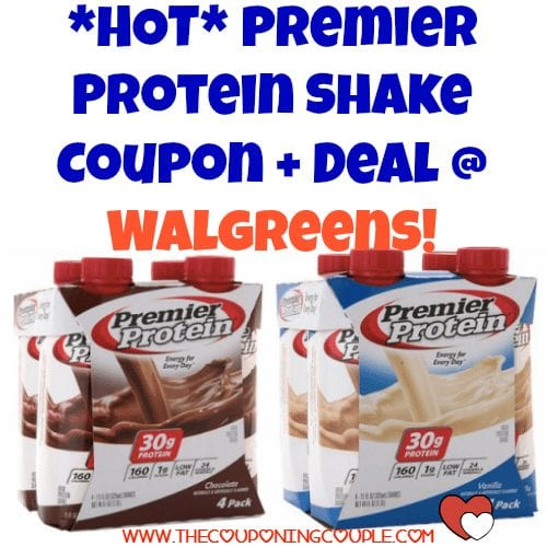  HOT Premier Protein Shake Coupon Deal Walgreens 
