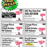 Large Pizza Plus 100 Game Tokens Just 25 And More At