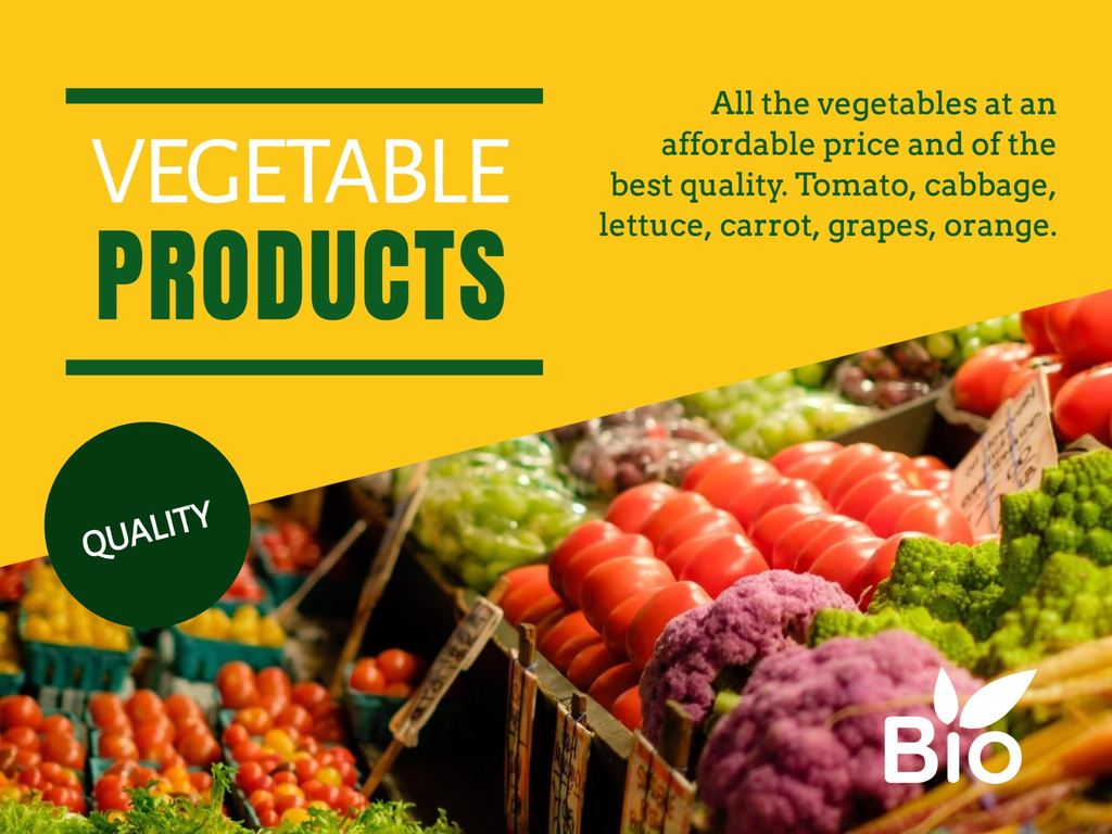 Marketing And Designs For Fruit And Vegetable Markets