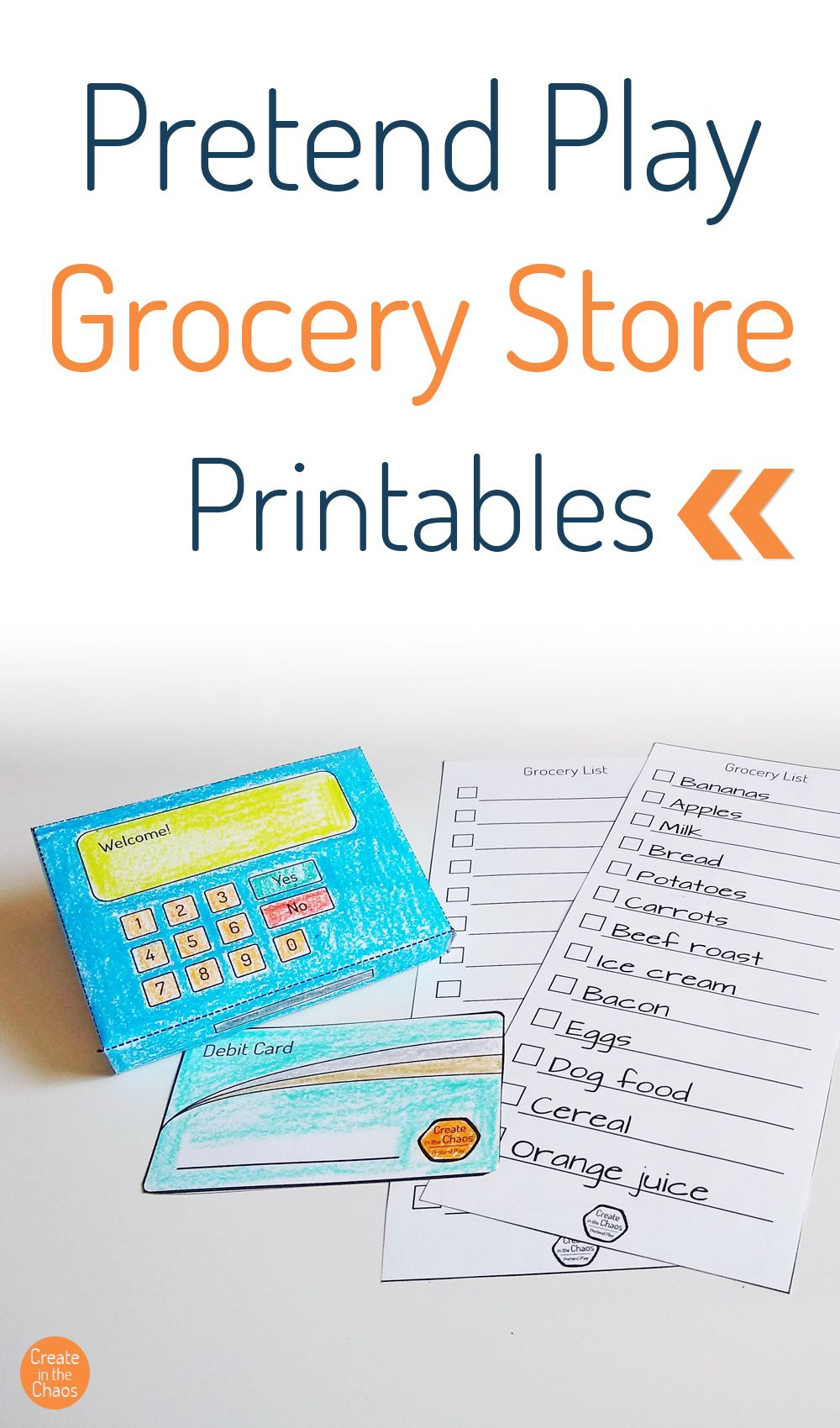 Pretend Play Grocery Store Printables Create In The 