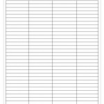 Printable Blank Grocery List Template Business