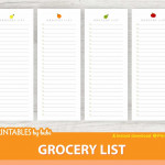 Shopping List Printable Grocery List Pad Printable