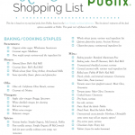 Shopping List Template Real Food Publix Download