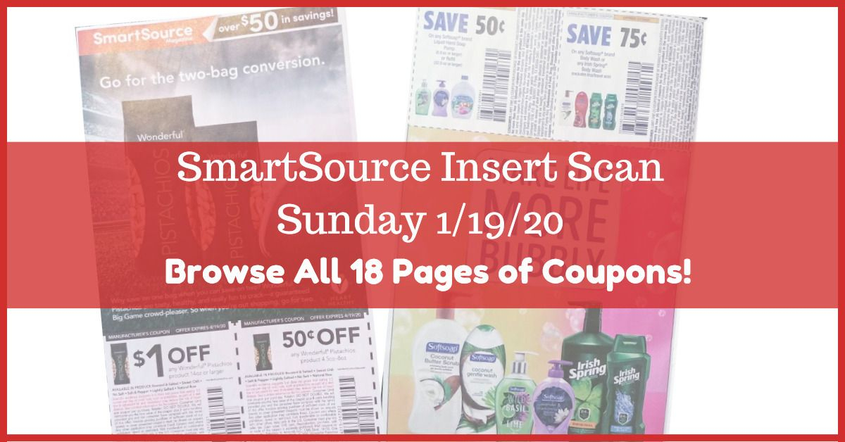  SMARTSOURCE COUPON INSERT SCAN FOR 1 19 Want To See 