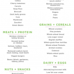 Weight Loss Infographics Healthy Grocery List