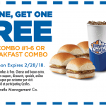 White Castle Deal Second Combo meal FREE At White Castle