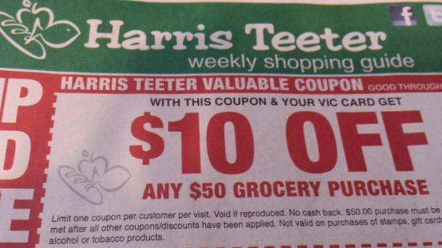  10 Off 50 Harris Teeter Coupon In The Paper WRAL