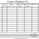 Basics Of Couponing Putting Together Your List Free