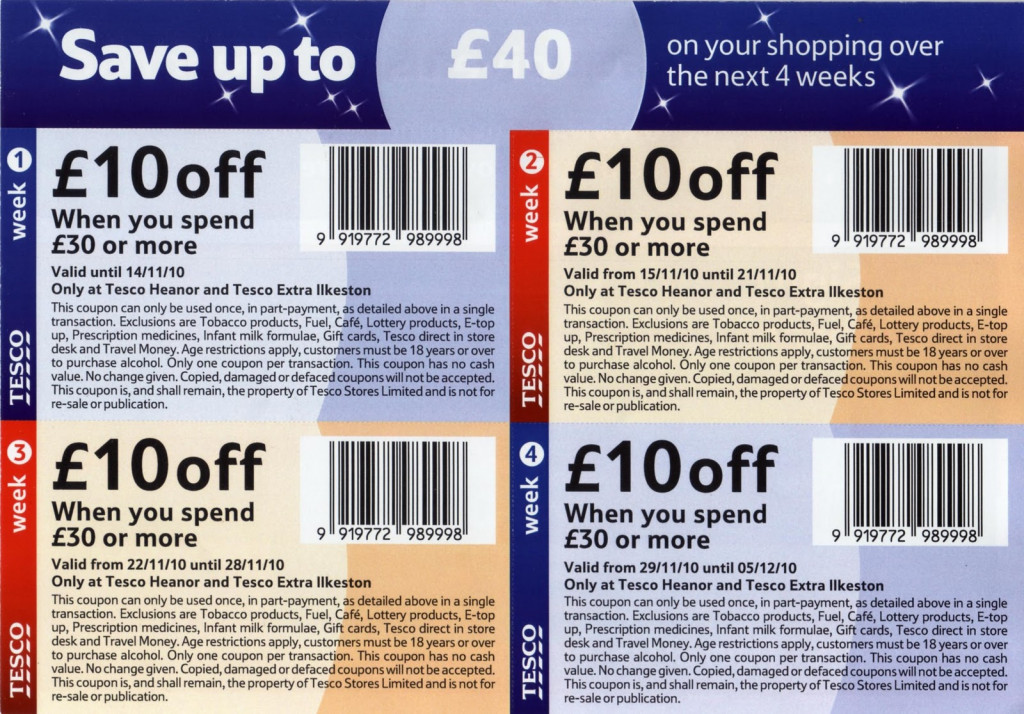 Coupons Uk Tesco