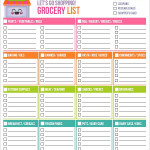 FREE 9 Printable Grocery List Templates In MS Word