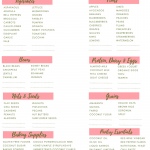 FREE Printable Clean Eating Grocery List Reflections Of