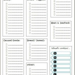 Free Printable Grocery List By Aisle Template Business