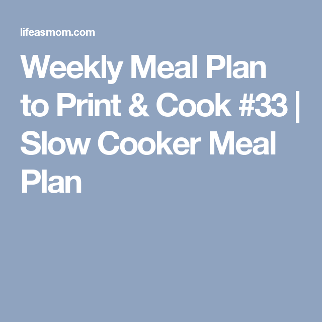 FREE Printable Meal Plans Grocery Lists Meal Planning 