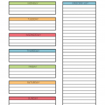Free Weekly Meal Planning Printable With Grocery List