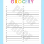 Grocery List Printable For Erin Condren Life Planners