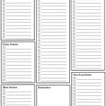Grocery List Shopping List Template Grocery List