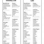 Grocery Lists Download FREE Business Letter Templates