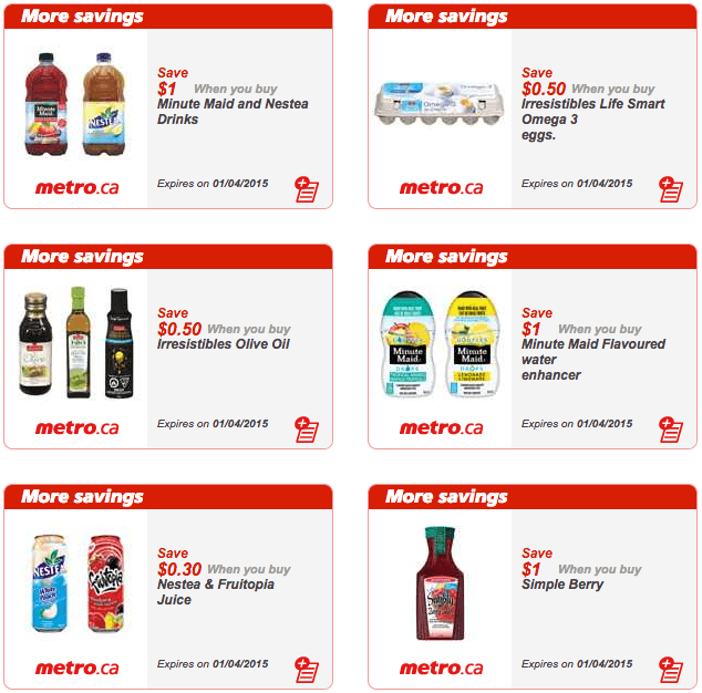 Metro Ontario Canada New Grocery Printable Coupons 
