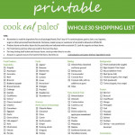 Sign Up To Get Your FREE Printable Whole30 Shopping List