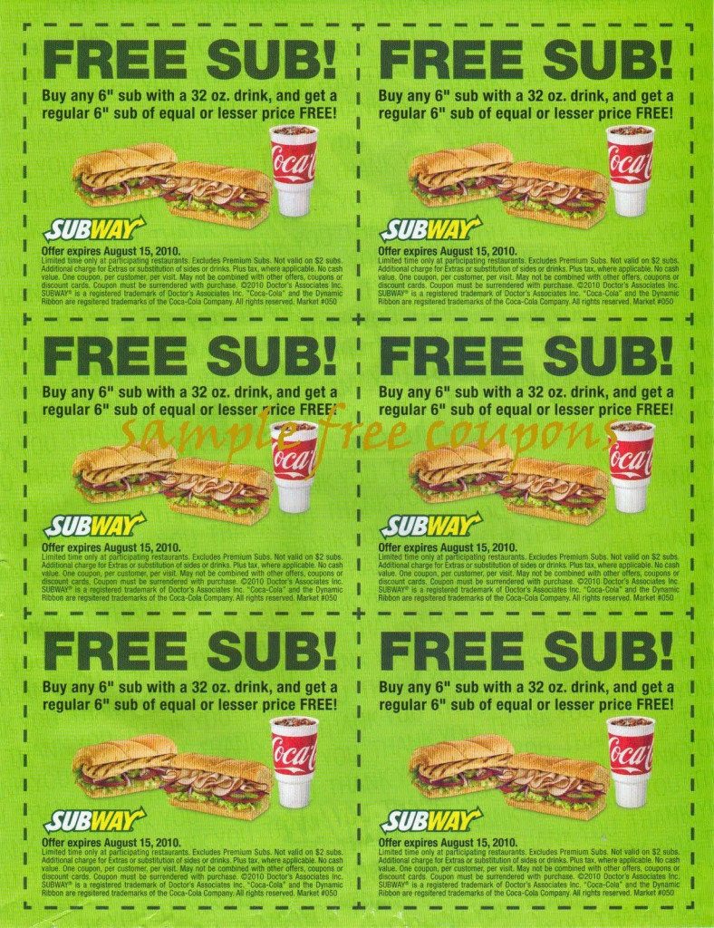 Subway Coupons November 2018 Printable Harcourt Outlines