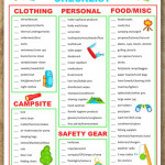 The Best Camping Food List Printable Brad Website