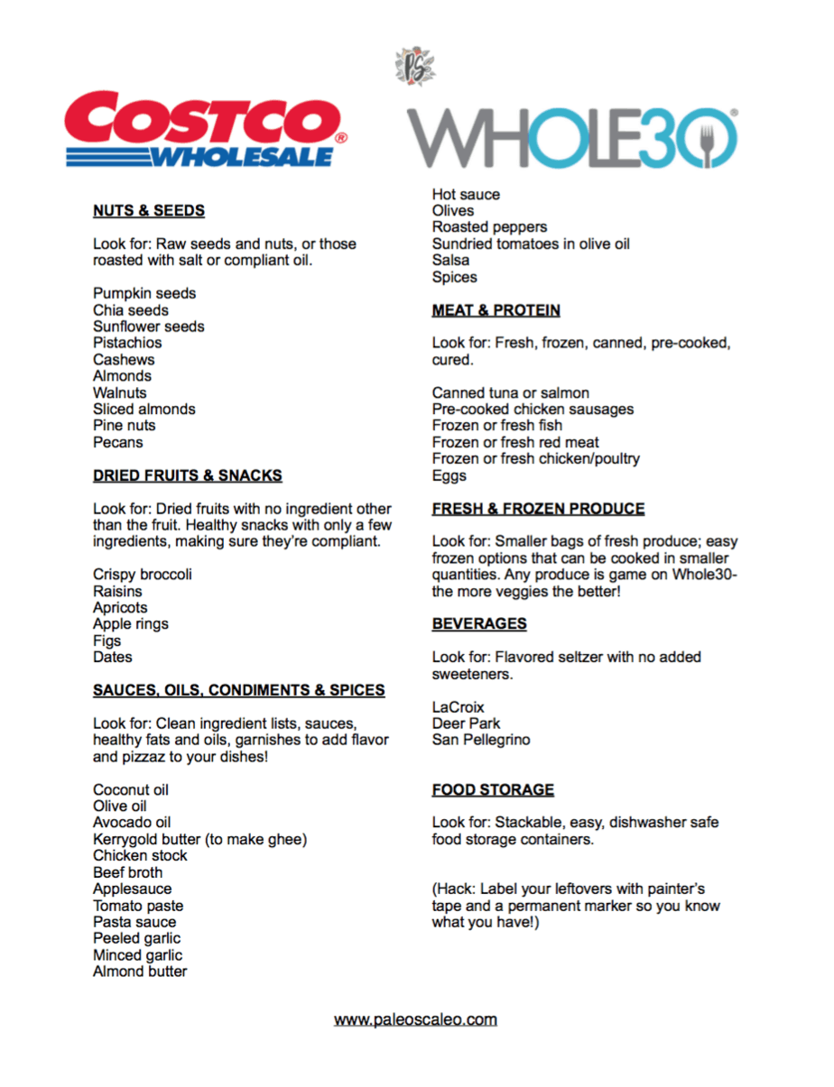 The Only Whole30 Costco Shopping List You ll Ever Need 