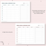 Weekly Meal Prep Planner Printable Grocery And Shopping