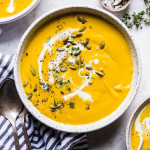 Creamy Butternut Squash And Apple Soup Recipe By The