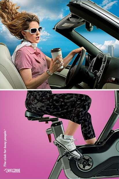 Multi Tasking Workout Ads Anytime Fitness Campaign