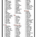 New Home Shopping Grocery Food List Printable Instant