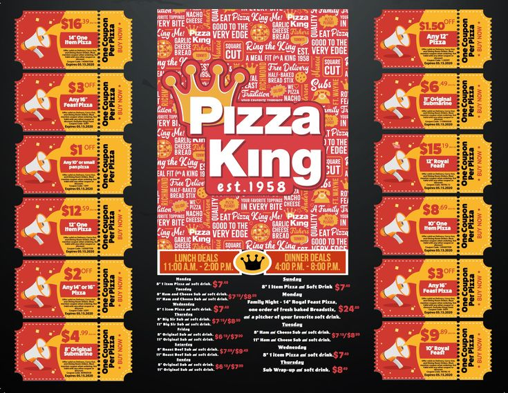 Pizza King Coupons Pizza King Pizza Coupons