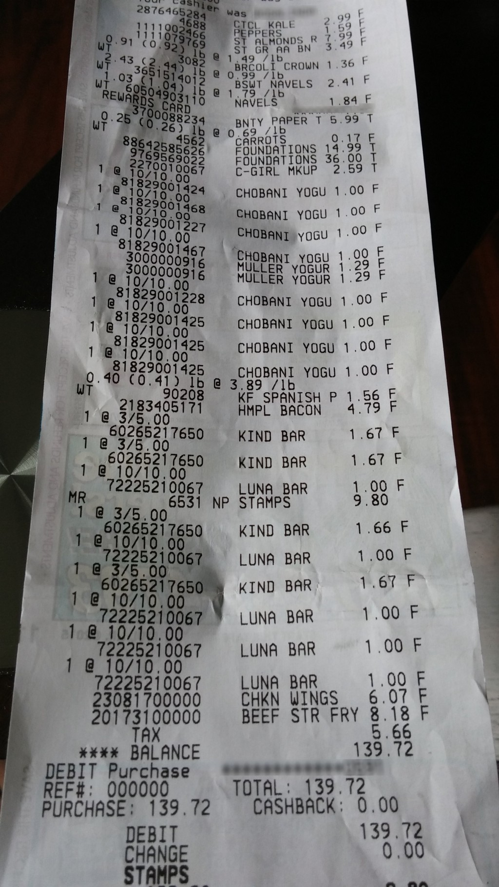Show Us Your Grocery Receipts Part 5 Peapod Harris 