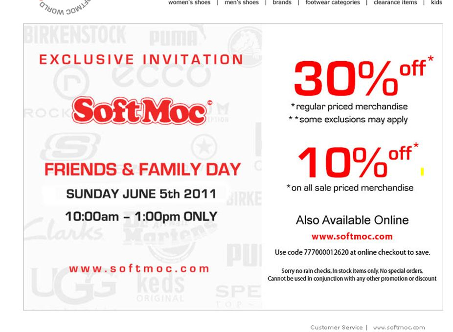 Soft Moc Friends And Family Sale Canada Save Up To 30 