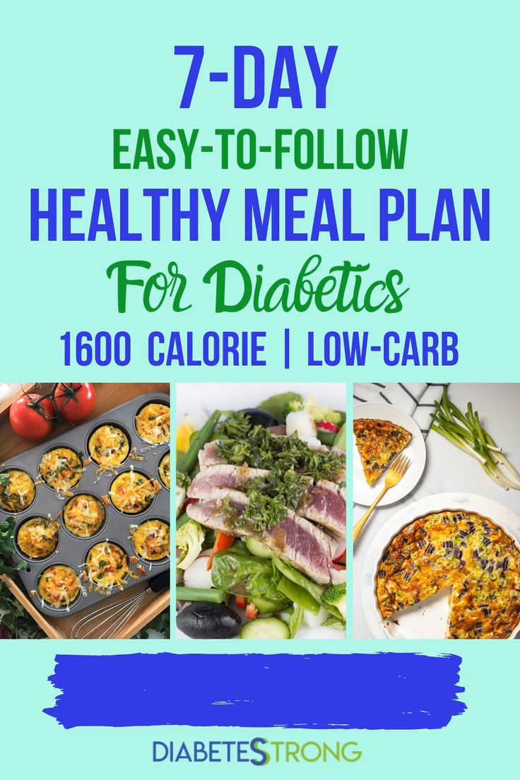 7 Day Healthy Meal Plan For Diabetics With Printable 