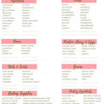 A FREE Printable Clean Eating Grocery List To Make Your