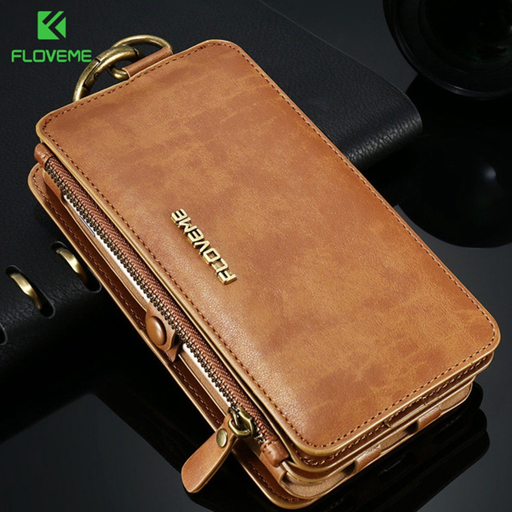 FLOVEME Luxury PU Leather Wallet Case For IPhone 5s 5 SE 