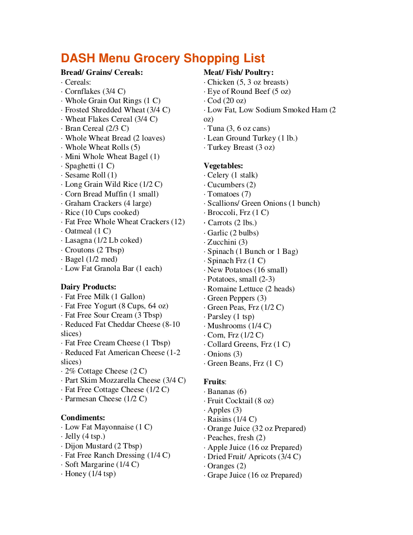 FREE 13 Grocery Checklist Examples In PDF Google Docs 