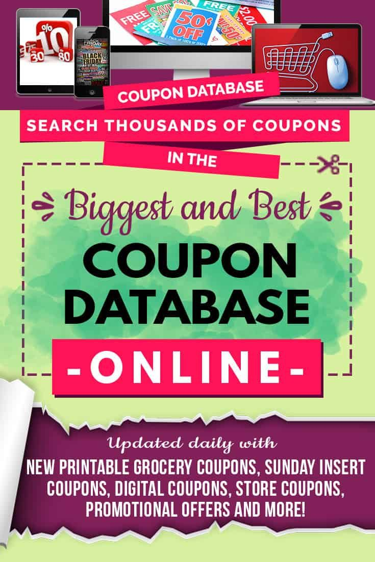 Free Coupon Database Online Updated Daily With Printable 