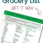 FREE PRINTABLE Clean Eating Grocery List For Beginners