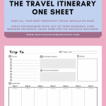 Fun Travel Itinerary Template