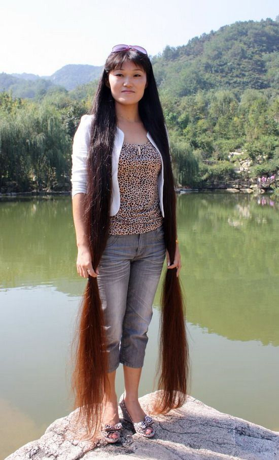 Gong Yanqiu Has 2 Meters Long Hair ChinaLongHair 