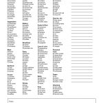 Grocery List Template Download Free Documents For PDF