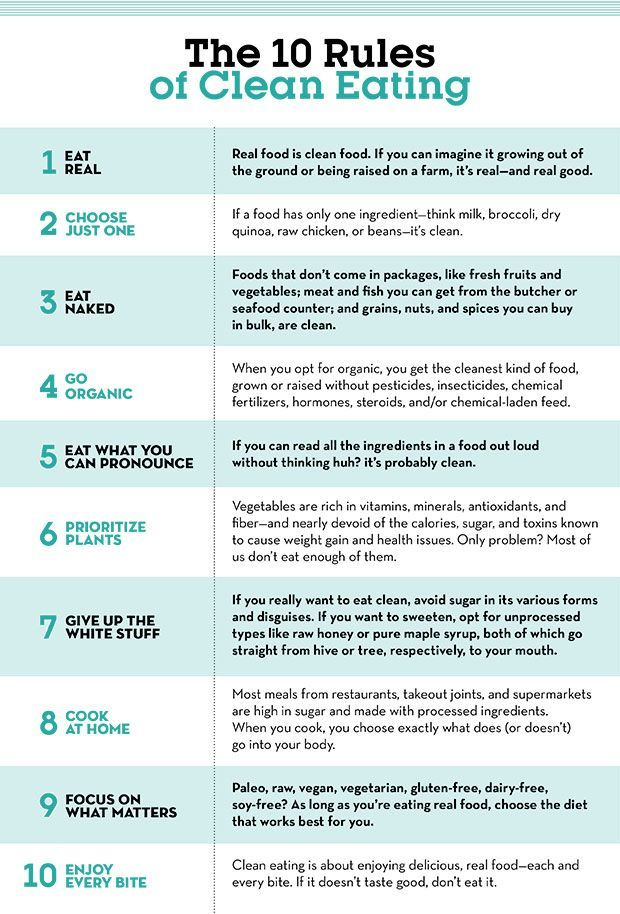How To Eat Clean 10 Rules To Follow Clean Eating Rules 