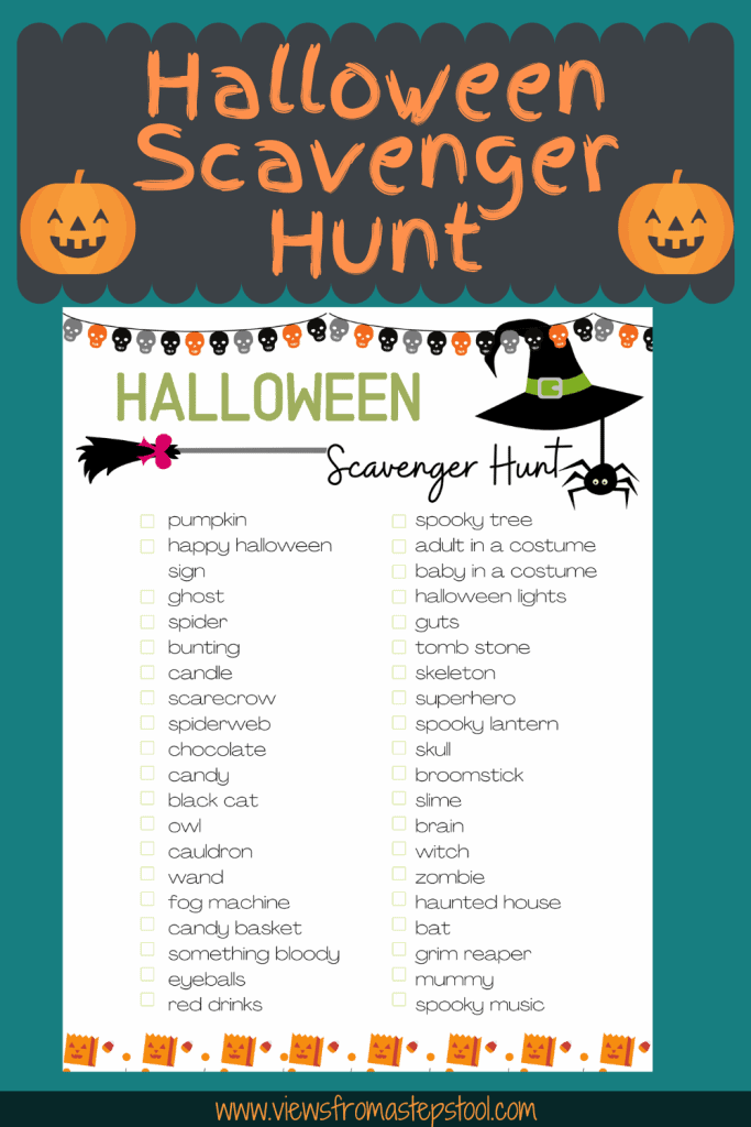 This Halloween Scavenger Hunt Is So Much Fun For The Kids 